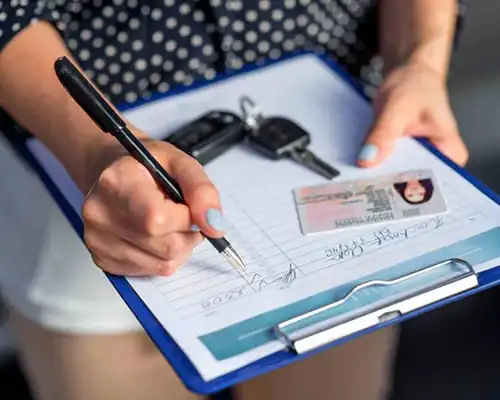 مدارک جهت اجراه خودرو